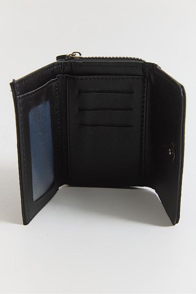 Raneel Kazançlı Alışveriş Coat of Arms Zippered Card Holder Mini Wallet Black