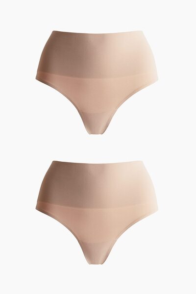 H&M 2'li Dikişsiz Thong Külot Light Shape