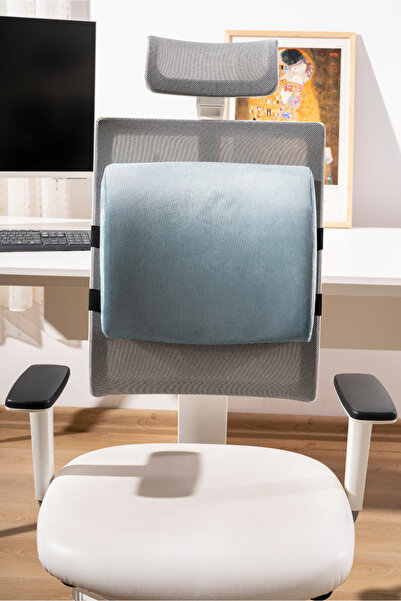 VİSCOTEX Visco Orthopedic Lumbar Support Pillow, Office, Car, Chair, Seat, Back Pillow Cushion, 38X33X12 cm