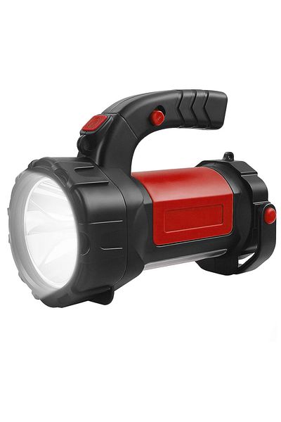 Teno Multifunctional Camping Flashlight Teno®, LED technology, 800LM, rechargeable, red/black