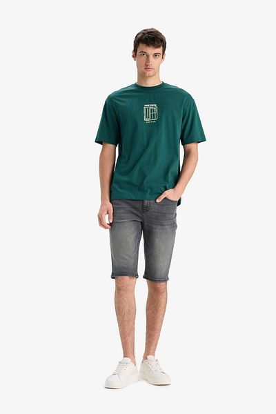 DeFacto Regular Fit Jean Bermuda Shorts E5986Ax25Sm