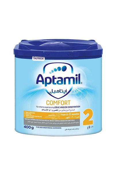 Aptamil Comfort Stage 2 Formula Milk Powder for Baby and Infant 400 g Gentle Nutrition for 6-12 Months