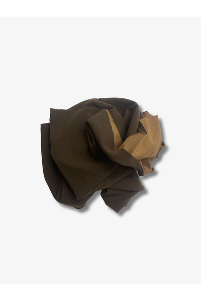 Yiğit Kumaş Submersible Crepe Fabric, Piece 130X150 cm Brown
