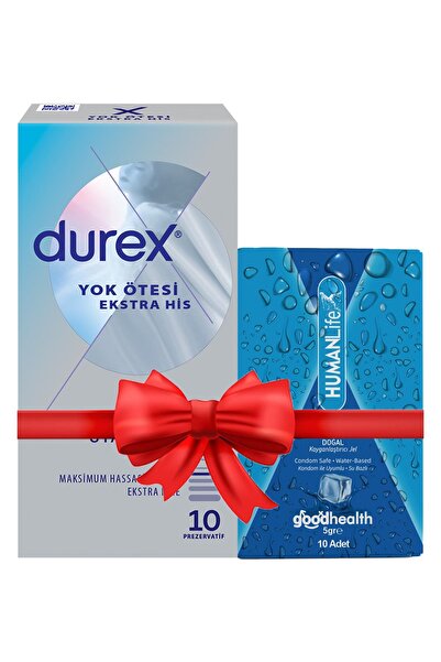 Durex Seddar Collection Yok Ötesi Ekstra İnce Ekstra His 10'lu Prezervatif + HumanLife 5 gr X 10 Doğ