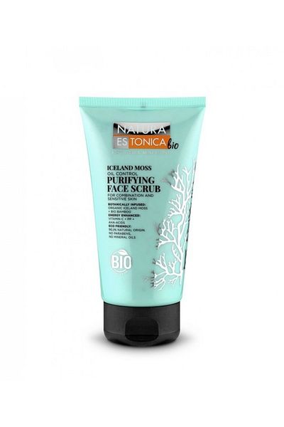 Natura Estonica Purifying scrub for combination or sensitive skin Iceland Moss, 150ml - Natura Estonica