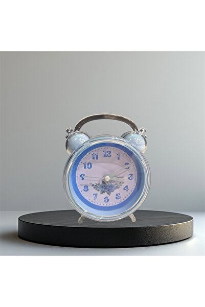 BOXMONİ Sevimli Mavi Çalar Saat, Ev Dekoru İçin Şık ve Renkli Tasarım