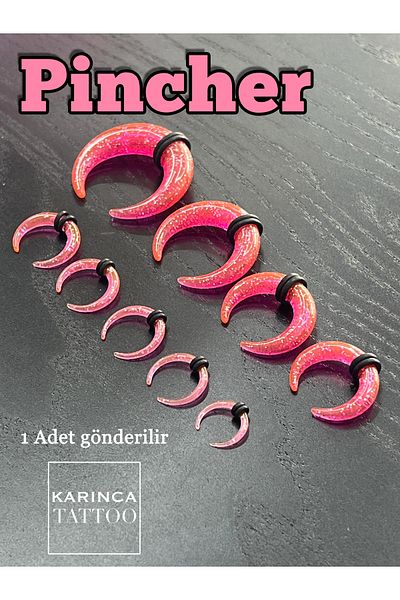 Karınca Piercing جهاز توسيع الأذن ذو اللون الملون من Septum، جهاز توسيع الأذن على شكل نفق بافالو