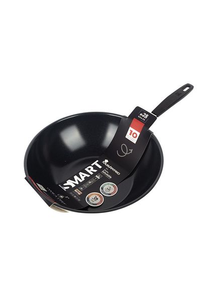 MasterPro WOK pan with non-stick coating SMART 28 cm silver