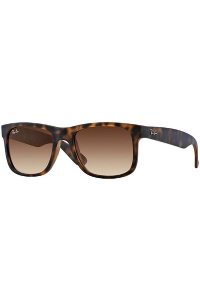 Ray-Ban Ray-Ban Justin RB4165 865/T5 – Polarized Sunglasses, Havana Matte, Brown Gradient Lenses