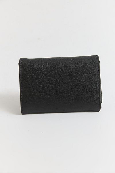 Raneel Kazançlı Alışveriş Soft Textured Multi-Eye Closure Wallet Black