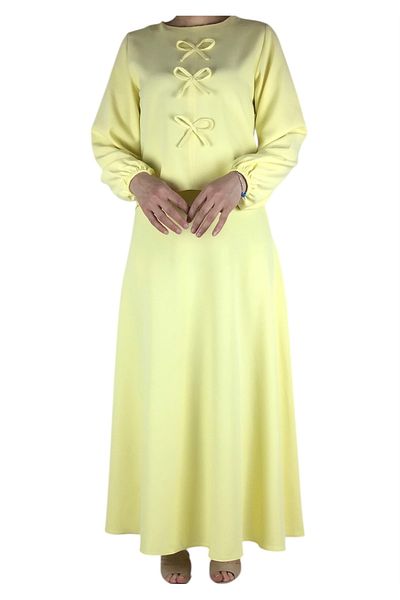 ECE GİYİM Women's Sports Front Ribbon Model Kolağzi Elastic Skirt Side Zippered Skirt Mevlana Model Double Set