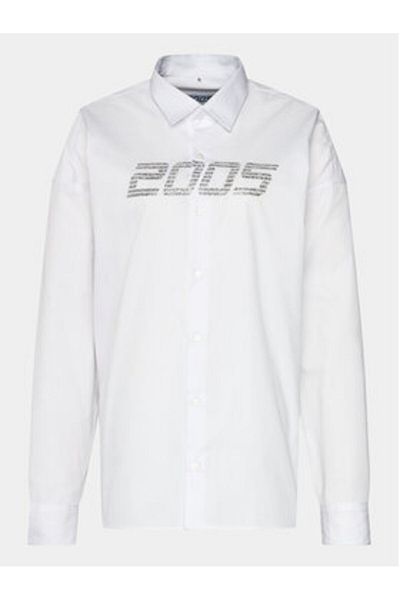 2005 Unisex Shirt Glittered Shirt White