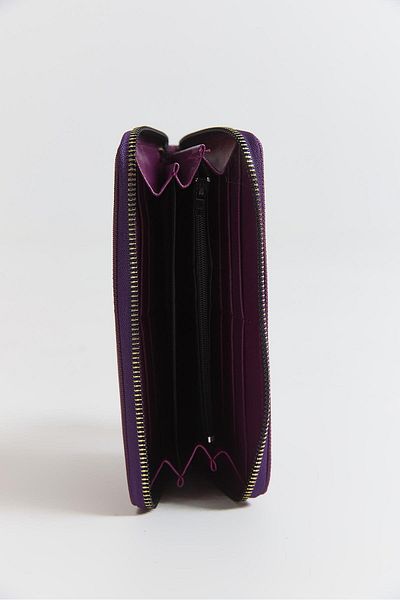 Raneel Kazançlı Alışveriş Multi-Eye Zippered Large Wallet Purple