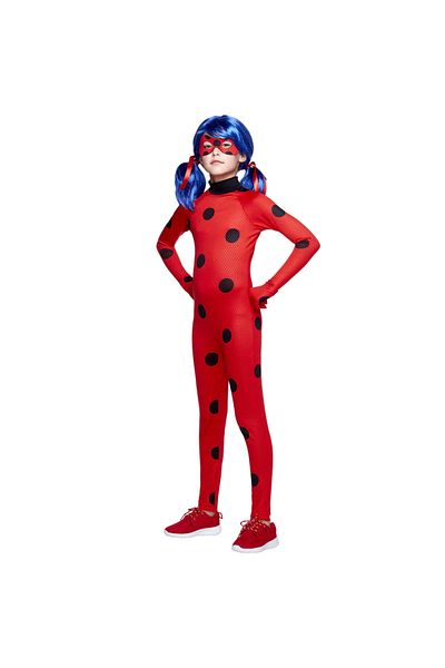 Depox IdeallStore Miraculous Ladybug costume for children, jumpsuit type, red