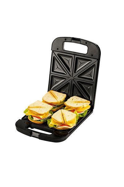 adler Sandwich Maker XXL, 2000 W, MAD3055 4 sandwich-uri mari maner ignifug picioare antiaderente