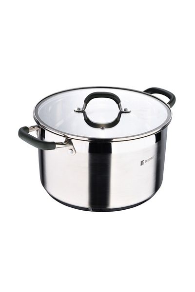 Bergner Stainless steel pot with lid MIDNIGHT 28 cm 9.5 liters