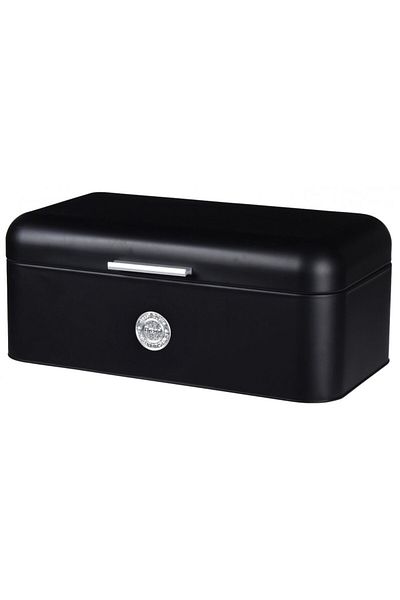 Excellent Houseware Black bread box BISTRO 42 x 22 x 16 cm