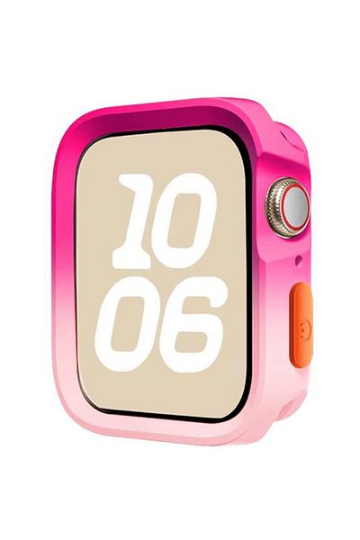 REDz Accessories Soft Bumper Case, Silicone, Pink and Rose - Apple Watch 46mm Series 10