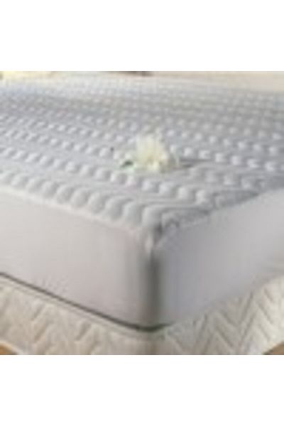 Taç Quilted cover with elastic, TAC, 100% cotton, 100x200cm, white