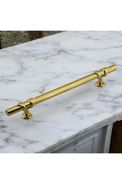 NUBLADO Spade Furniture Drawer Kitchen Cabinet Cupboard Handles Handle Handle Gold Gold Metal Handle 96 Mm-9.6 Cm.