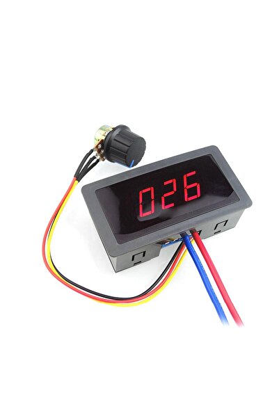 Diyotlab Dijital LED Ekranlı 6V-12V-24V PWM DC Motor Hız Kontrolcüsü