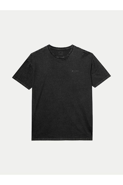 4F Men's T-Shirt 4FWSS24TTSHM1316 Black