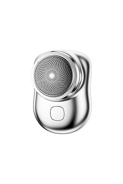 COOYA Mini Electric Razor,Double Ring 3D Blade Mesh,USB Rechargeable, One Button Use,for Home Car Travel