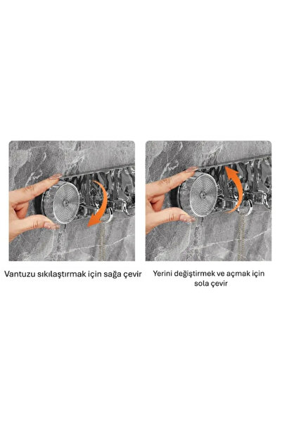 Veraura Lifestyle Güçlü Lüks Vantuzlu Askılık