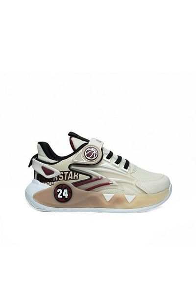 Tuğba Ortopedi 024 Pantofi ortopedic unisex pentru copii bej/roșu claret