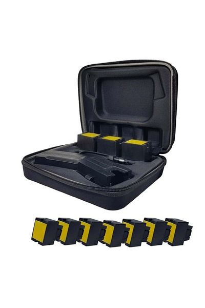 Depox Taser cu electroșoc, 7 reumpleri, toc inclus