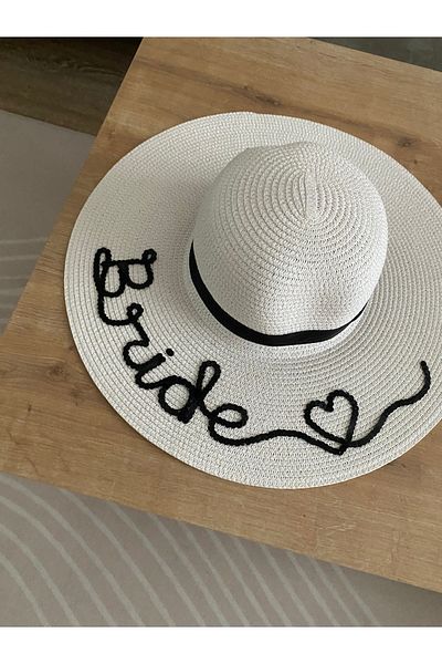 Petek Collection Special Day,Wedding,After Party,Bachelorette,Photo Shoot Bridal Hat with "Bride"