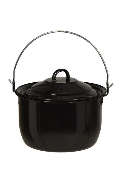 Progarden Pot with lid suitable for stove, oven and fire enameled fire kettle 3.8 l