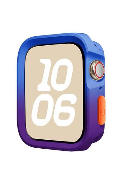 REDz Accessories Soft Bumper Case, Silicone, Purple and Blue - Apple Watch 42mm Series 10