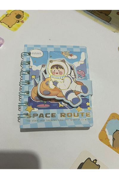 demirosa 1 Pcs Astronaut Mini Notebook