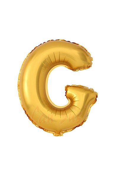 Ege Pastacılık Gold Foil Balloon Letter "G" - 76 cm Large Size