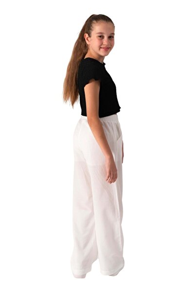 ww waka waka kids store Beige Loose Cut Girl's Trousers