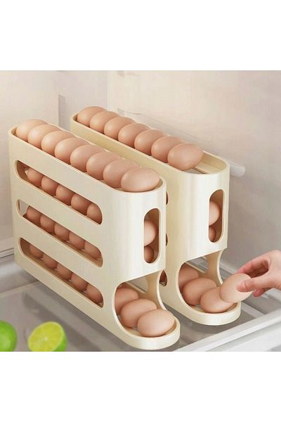 Deliny Egg Organizer for the Refrigerator – Compact, Elegant and Efficient (30 Eggs)