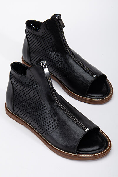 Elile Shoes Hakiki Deri 35 Numaradan 41-42-43-44 Numaraya Kadar Lazer Delikli Yazlık Bot
