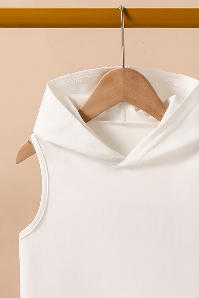 TARZ STİL Special Design Hooded Boy Style Printed Thick Strap T-Shirt Shorts 12555