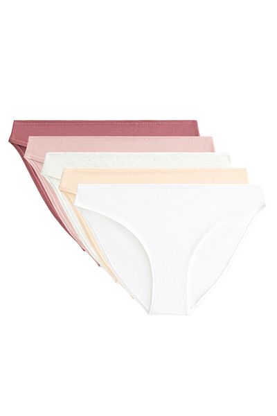 Oysho 5 cotton blend classic briefs