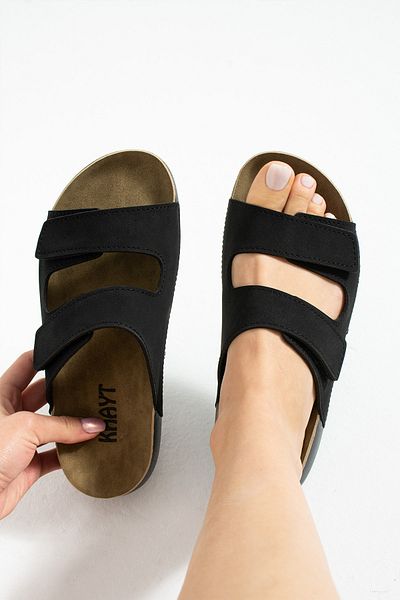 Khayt Natural Anatomical Orthopedic Double Banded Comfortable Daily Women's Slippers