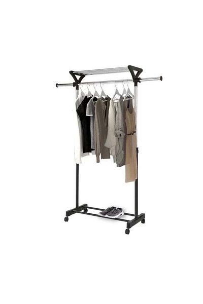 Living Black Metal Clothes Hanger Clothes Holder