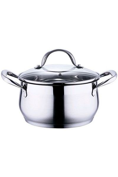 Bergner Stainless steel saucepan with lid 20 cm Gourmet