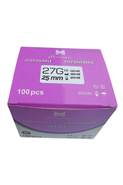 Floraison Medikal Mezoterapı Iğnesi 27G 25MM 100 Adet /Kutu