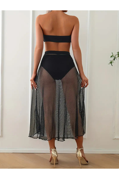 CN New Women's Bikini Set Strapless Set of 3