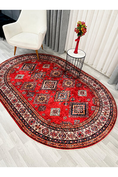 Brillant Kilim Motifli Klasik Kaymaz Taban Halı