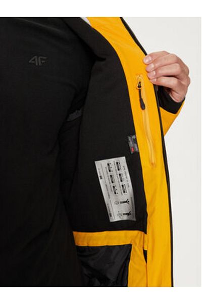 4F Men's Ski Jacket 4FWAW24TTJAM574 Yellow