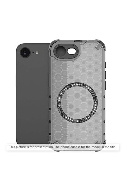 SKYDDAR INNOVATION Θήκη για iPhone 14, HoneyComb Shield MagSafe, μαύρη, σετ α...