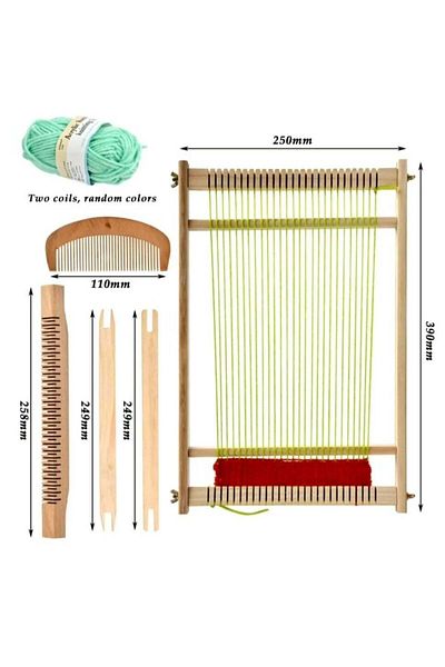 Generic Creative DIY Wooden Weaving Loom for Adults, Kids, Beginners and Experts with Large Frame