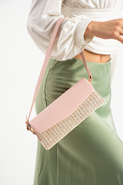 Night حقيبة يد وكتف نسائية من كاريل موديل ويكر بود روز